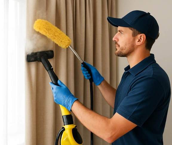 Trusted drapes cleaning technician Matty Curtain Cleaning dutton-park QLD