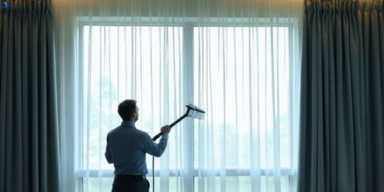 Commercial drapes cleaning service dutton-park hotels offices